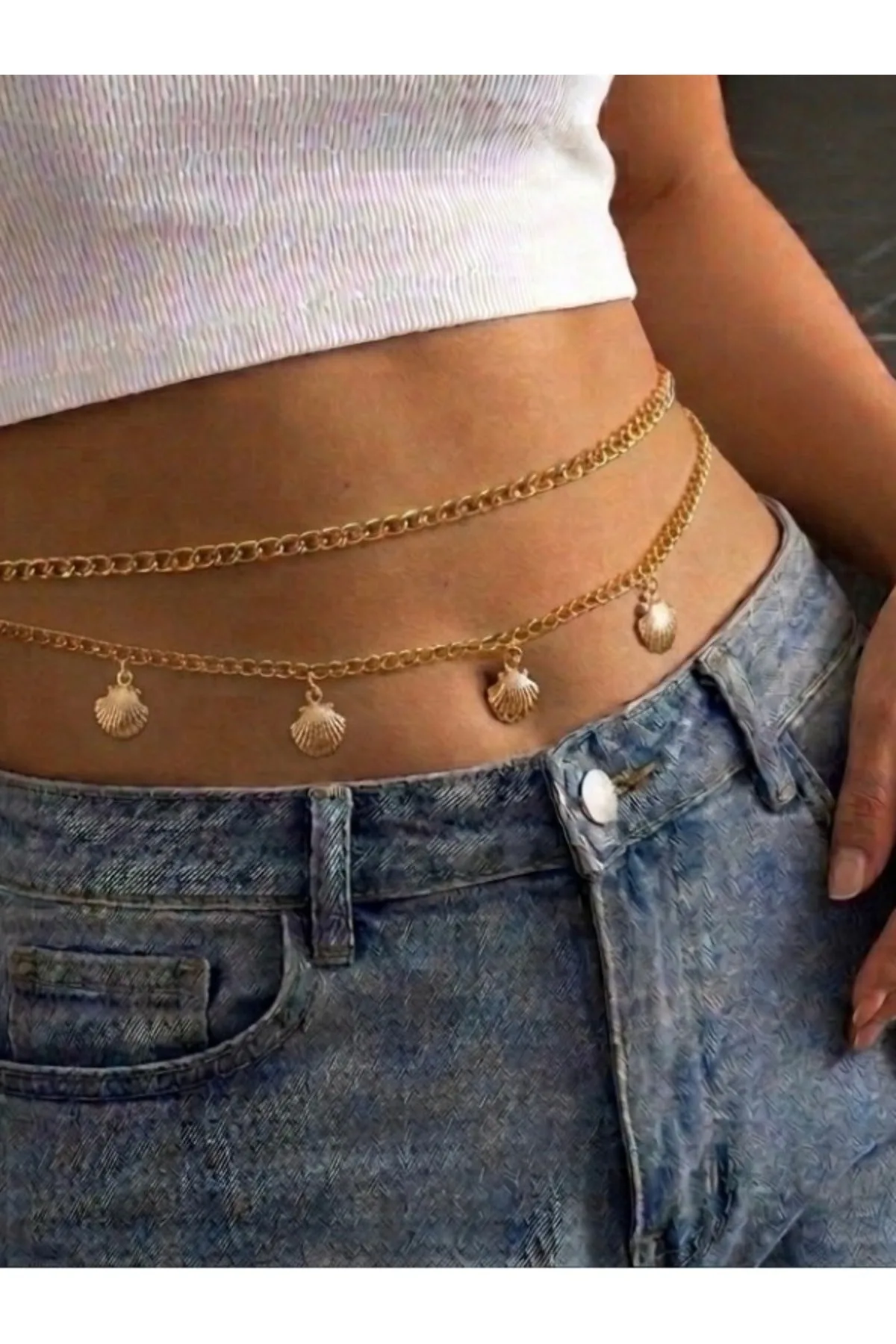 Gold Bel Zincir Kemer - Gold