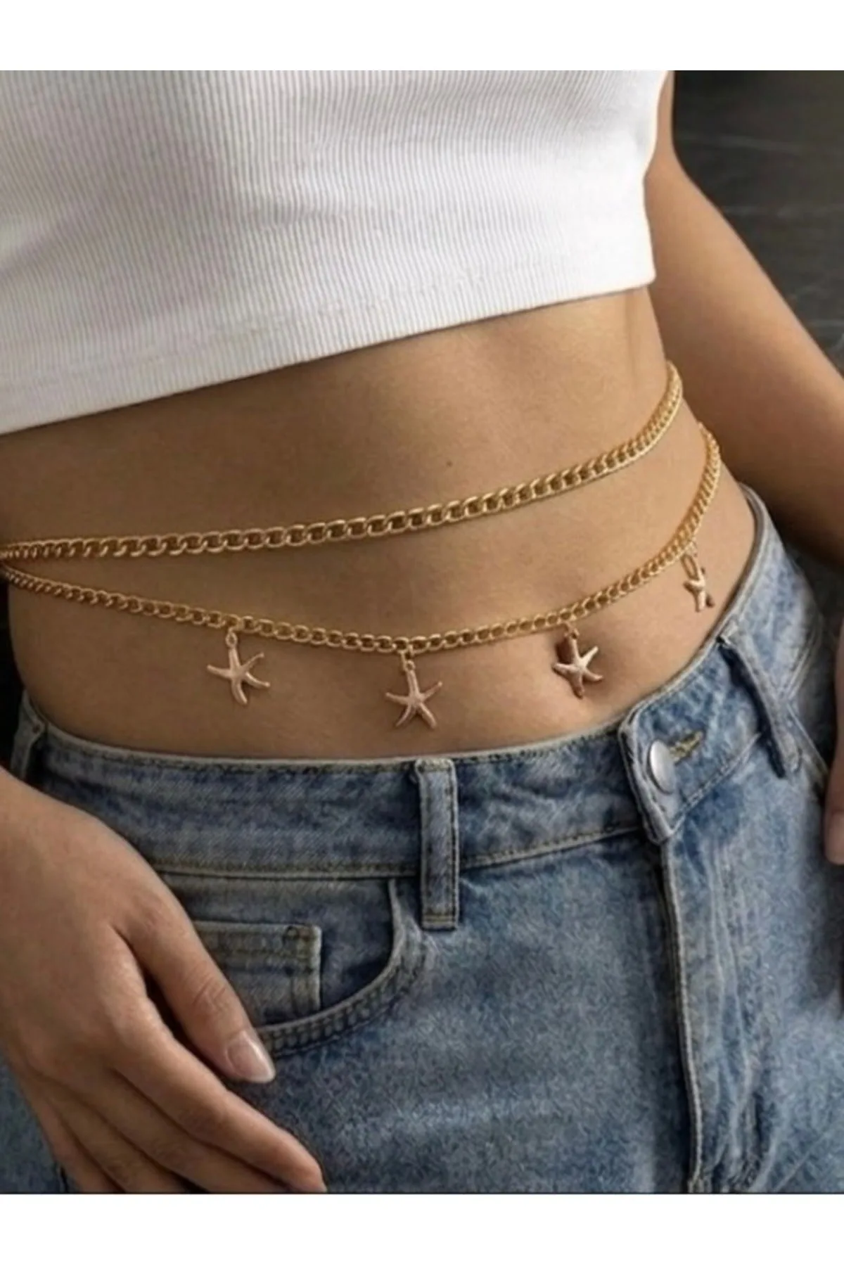 Gold Bel Zincir Kemer - Gold