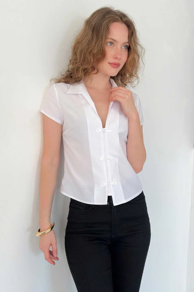 D 3048 ÇİN DÜĞMELİ GÖMLEK